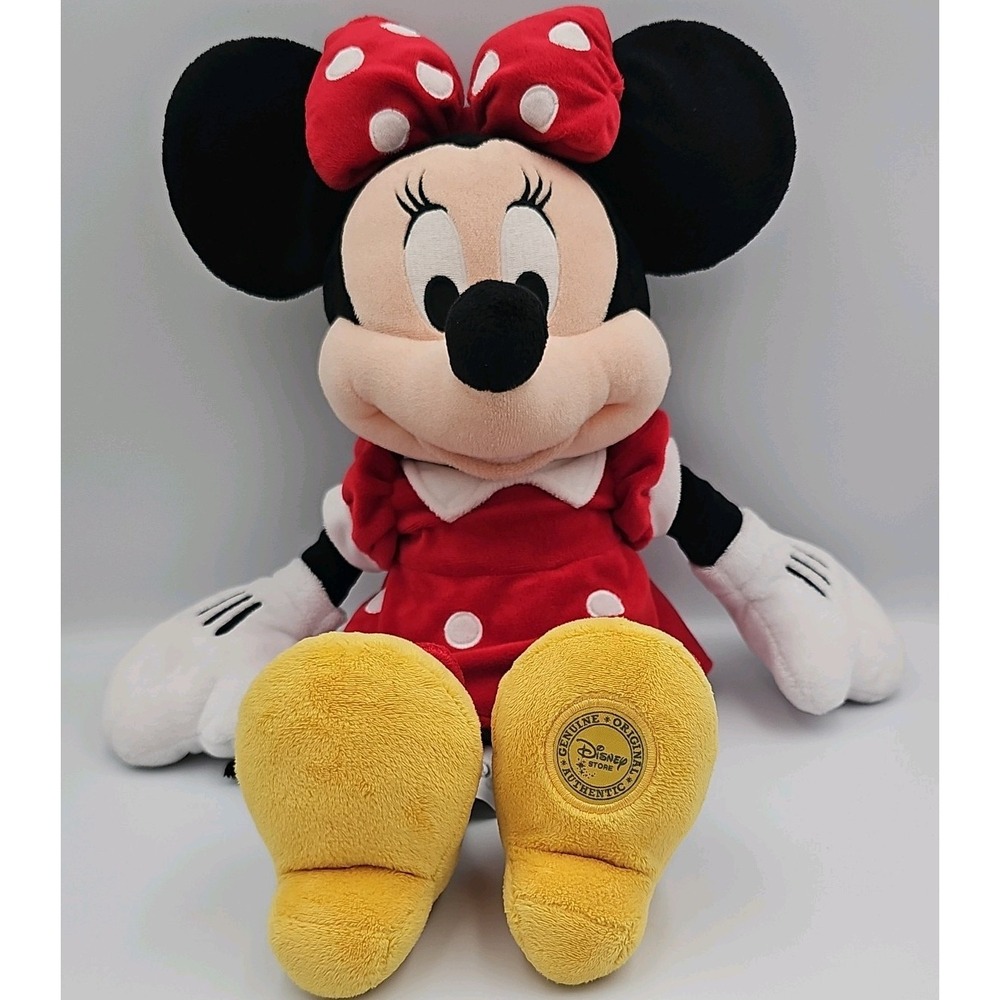 Disney Store Exclusive Minnie Mouse Red Polka Dot Plush 17”